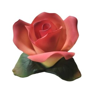 Peach capodimonte napoleon porcelain peach rose